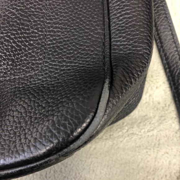 KATE SPADE PEBBLED BLACK LEATHER BAG WITH TASSEL♠️ - Picture 8 of 12